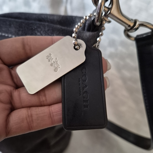 Vintage Coach Parkside Hobo Bag Navy Blue - Picture 6 of 8